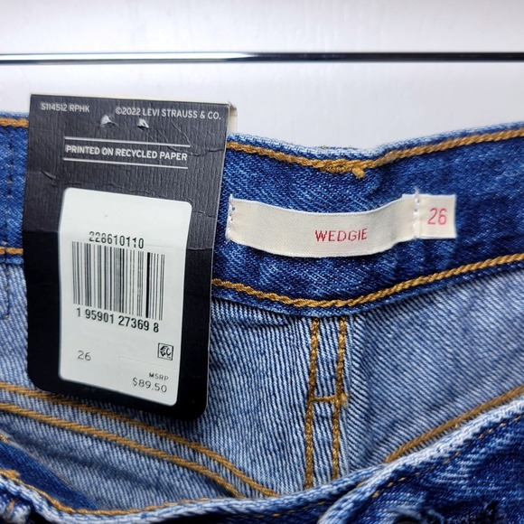Levi's Premium Wedgie Jeans Size 26 NWT - Picture 6 of 11